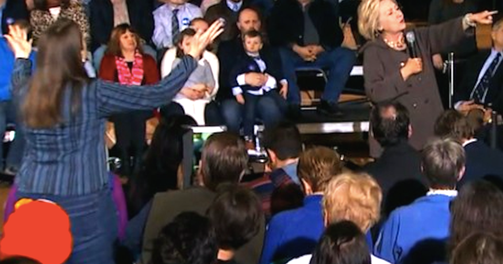 'Rude' heckler at Hillary Clinton town hall identified as New Hampshire Republican legislator