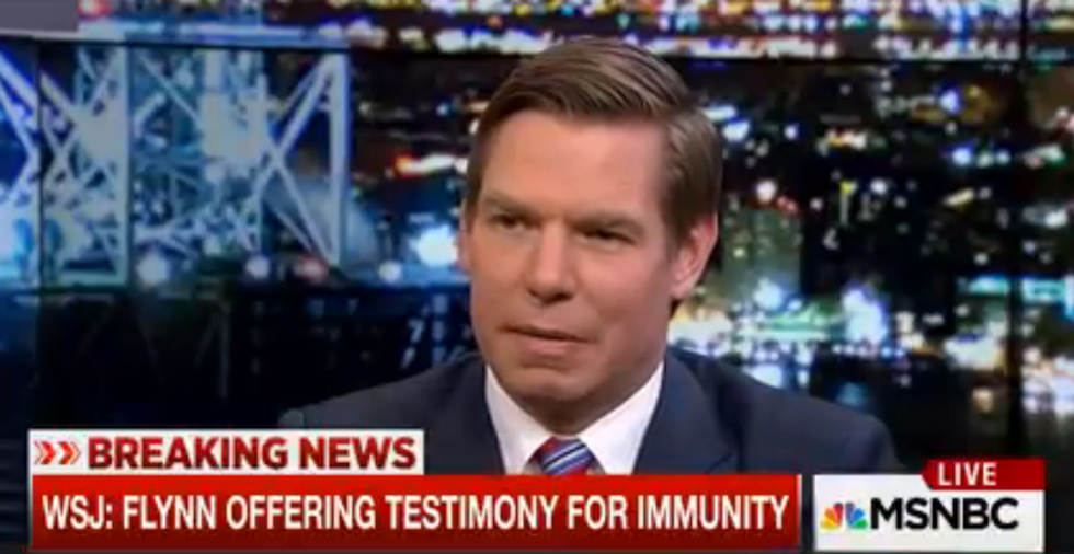‘Innocent people don’t ask for immunity’: Rep. Eric Swalwell slams Flynn’s proposed immunity deal