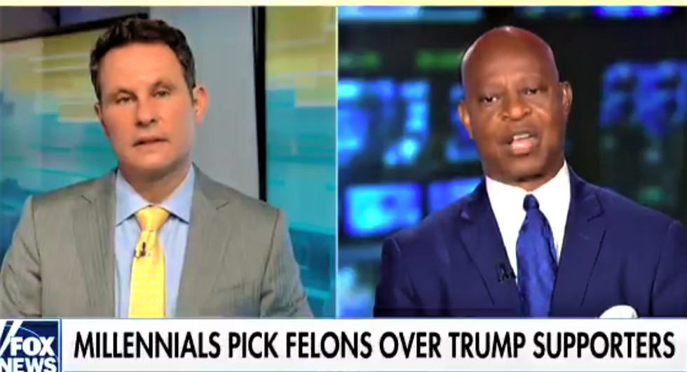 Fox News guest cries bitter tears over millennials saying they'd rather date felons than Trump supporters