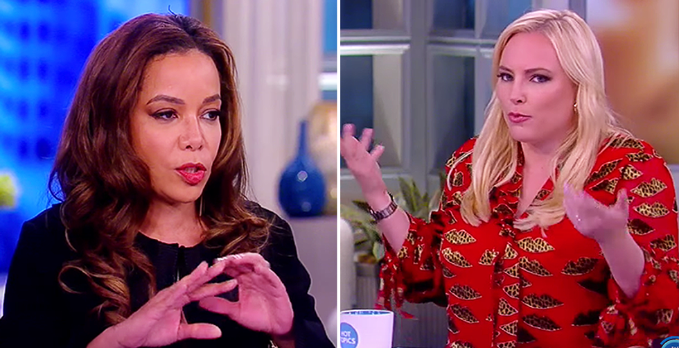 The View's Sunny Hostin says Trump is ‘banking on’ Americans knowing the law about as well as Meghan McCain