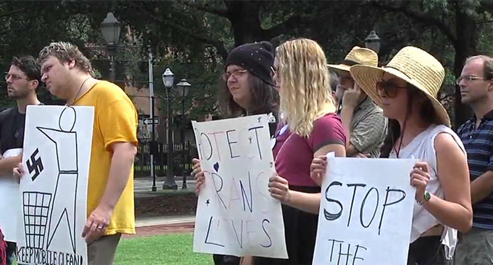 Alabama protesters smackdown KKK: 'They need to take their corrupt ideology back to 19th Century'