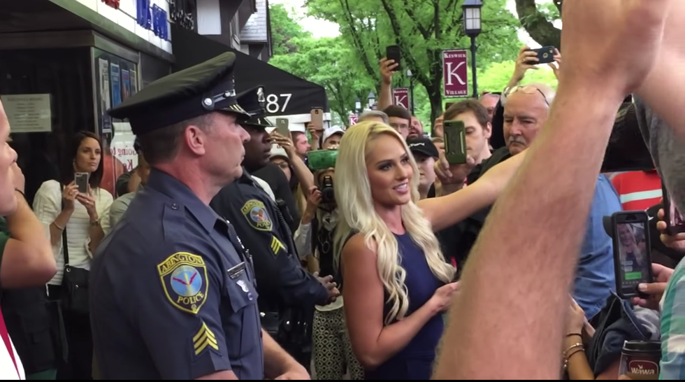 WATCH: Philly protesters greet 'Nazi Barbie' Tomi Lahren with chants of 'shame, shame' before speaking gig