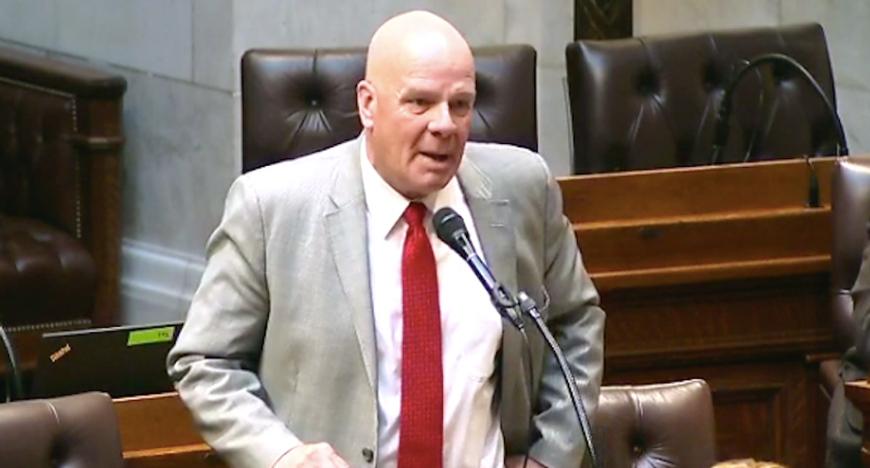 Wisconsin Republican flips off Democrats who called him out for racist statements on crime