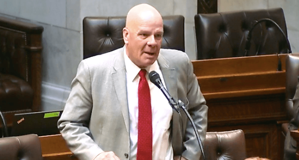 Wisconsin Republican flips off Democrats who called him out for racist statements on crime