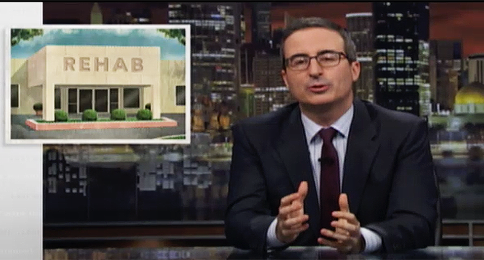 John Oliver calls 'bullsh*t' on scam of unregulated rehab centers who claim cures while sending patients off to die