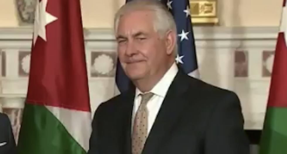 'Silence is deafening’: Internet shames Tillerson's ‘moral cowardice’ for ignoring question on Syria