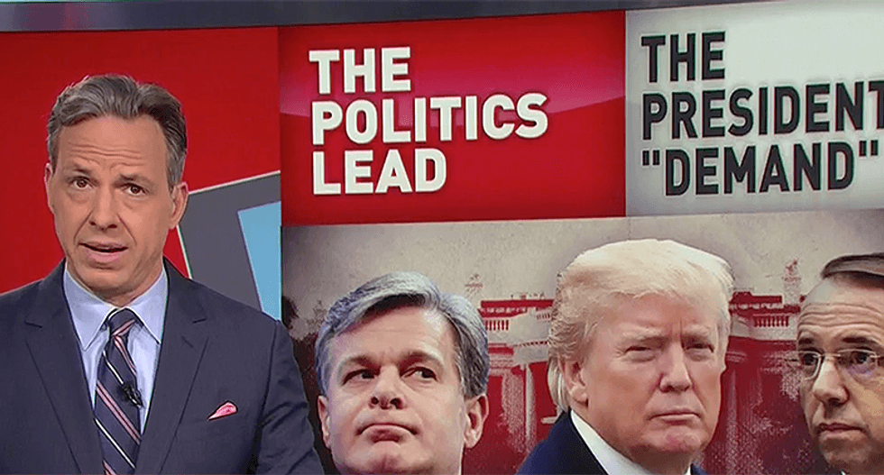 CNN's Jake Tapper reveals Steve Bannon and Corey Lewandowski are advising Trump of a 'deep state conspiracy'