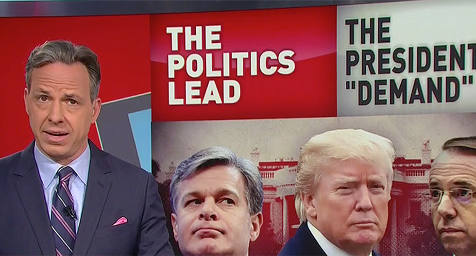 CNN's Jake Tapper reveals Steve Bannon and Corey Lewandowski are advising Trump of a 'deep state conspiracy'