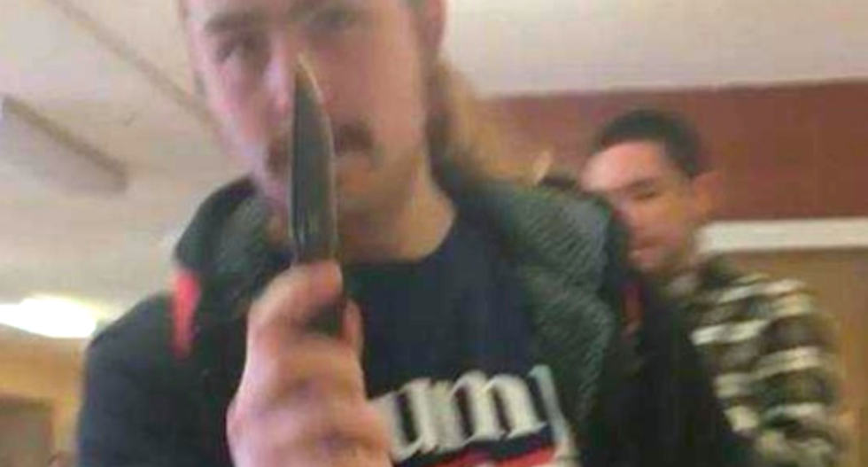 Trump-loving college student suspended for knife threat: 'Deport or kill all illegals'