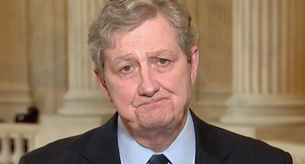 GOP senator gets tied up in knots trying to defend Trump's blatant interference in Mueller probe