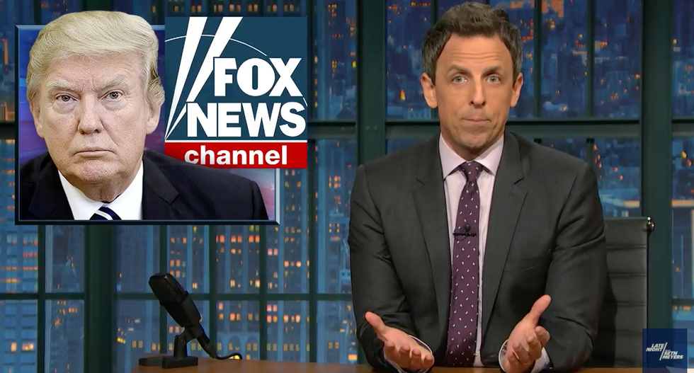 ‘The closest thing we have to state TV’: Seth Meyers destroys Fox News' 'sycophantic coverage' of Trump