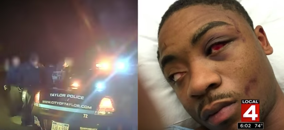 Michigan cops Taser and brutally arrest a young black man outside his home for not using a turn signal