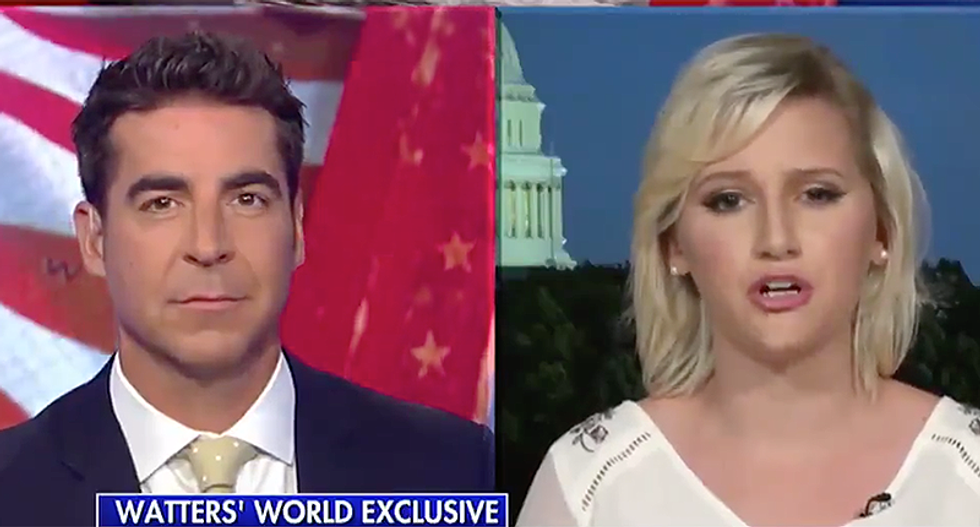 Blond student plays the victim card after refusing to vote for Trump for fear she'd be labeled racist