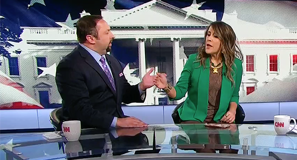 Democratic strategist laughs in Trump supporter's face after he blames Hillary Clinton for DACA debacle