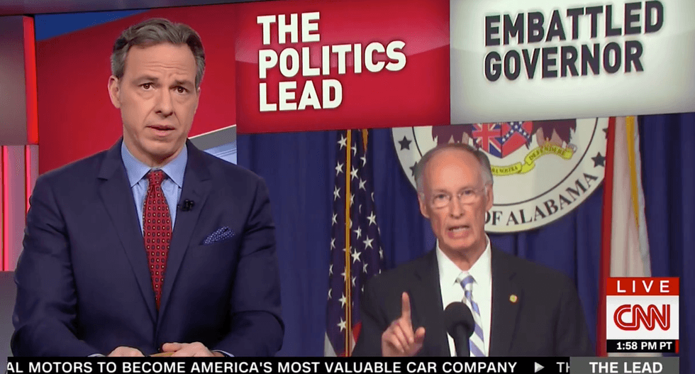 ‘Good Lord’: Jake Tapper gasps after hearing Alabama governor’s salacious phone call with former aide
