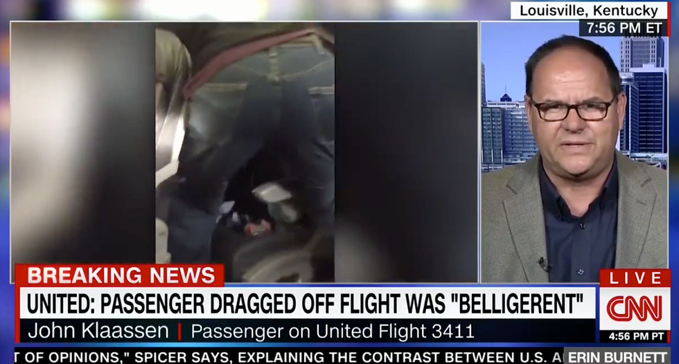 'He was fine just like the rest of us': United flight witness describes brutal removal of screaming passenger