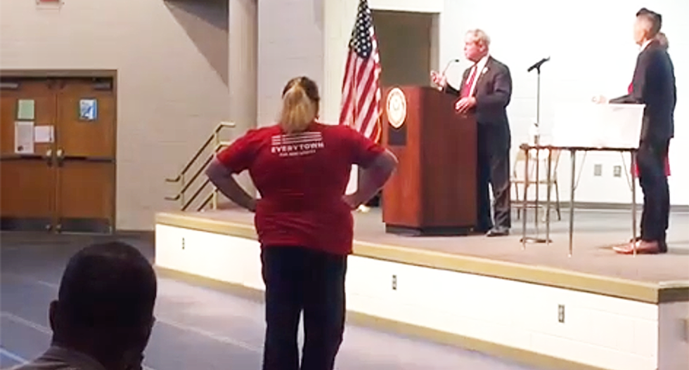 WATCH: Town hall attendees shout down Republican Rep. Joe Wilson with 'you lie' chant