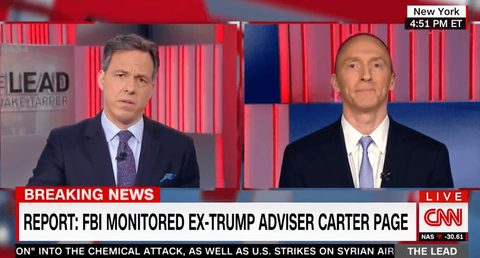 Watch CNN's Jake Tapper grill ex-Trump aide Carter Page: ‘You seem to side with the Kremlin. Why?’