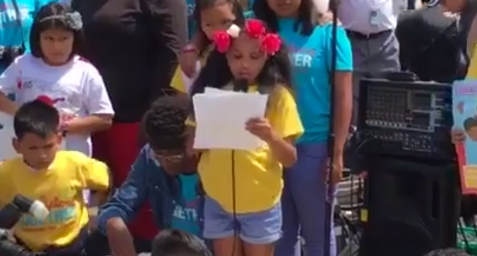 Little Miss Flint rips Trump: He hasn't kept his promise to fix the water and 'was not so nice to me'