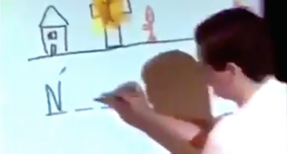 Video shows laughing white teens spell out N-word in classroom while playing hangman