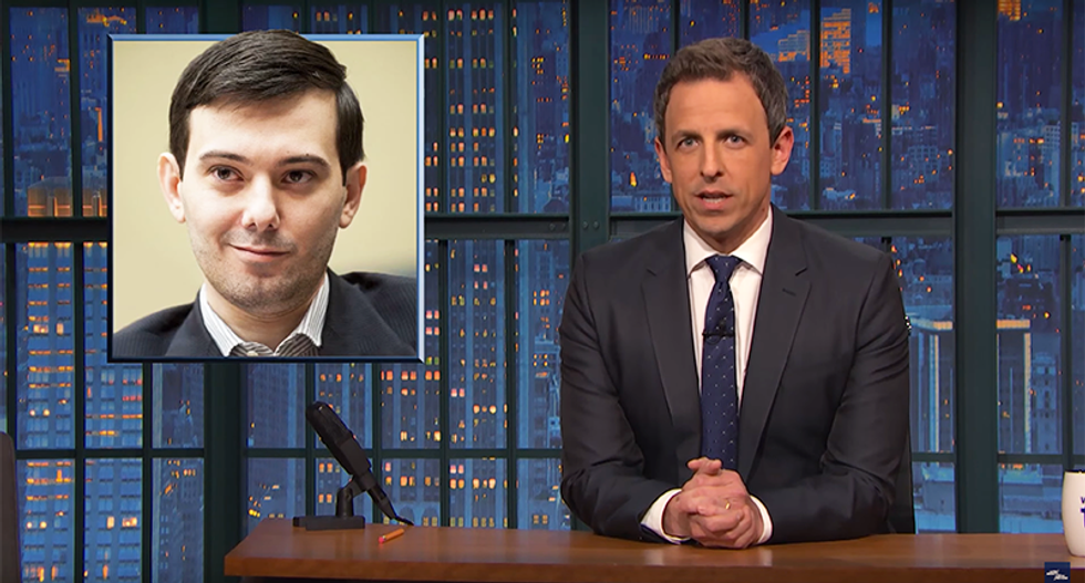 Seth Meyers destroys Pharma bro -- the 'slappable' face of the price-gouging drug industry