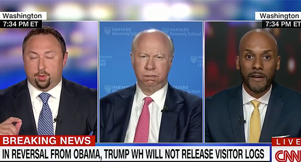 'It's total BS': CNN's David Gergen nails Trump surrogate for hypocrisy on visitor log transparency