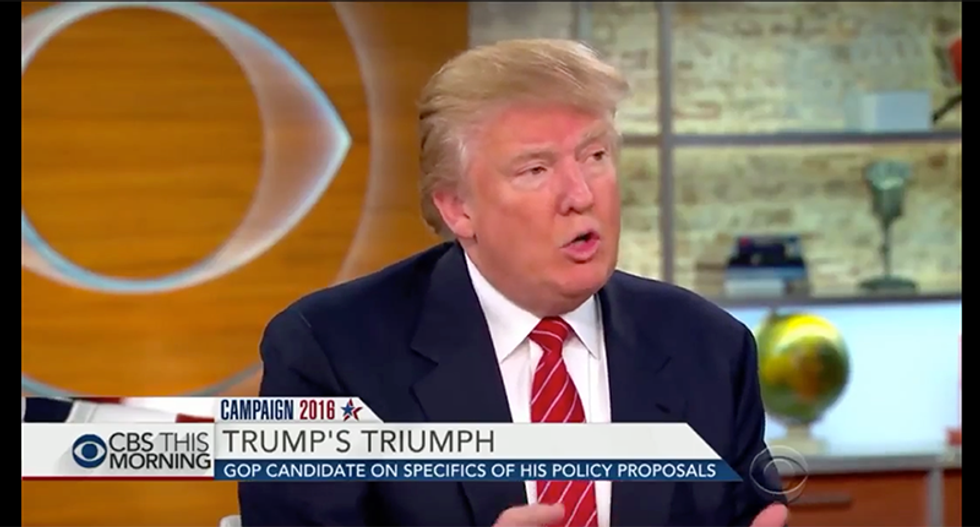 Watch as Charlie Rose forces Trump to admit he agrees with Obama on Syria