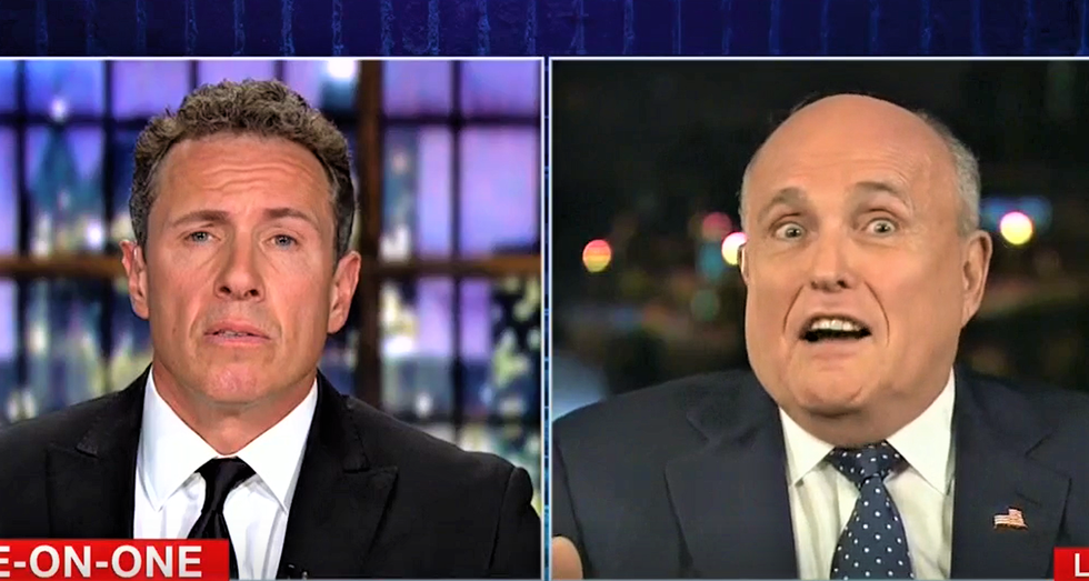 WATCH: CNN's Cuomo corners flailing Rudy Giuliani on White House lies in trainwreck interview