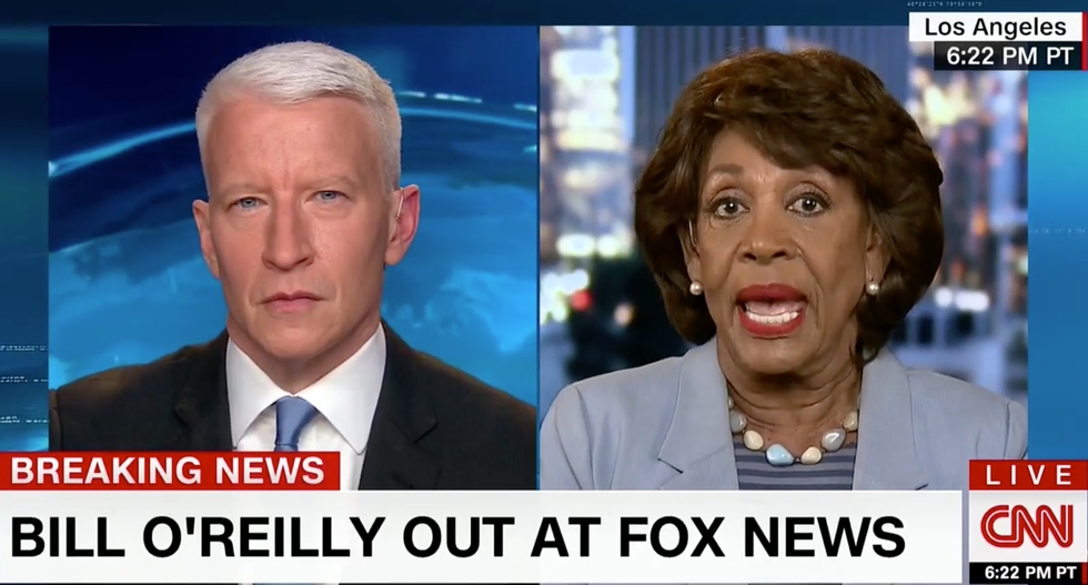 'The day will come when rich men can't buy their way out of this': Watch Maxine Waters eviscerate O'Reilly