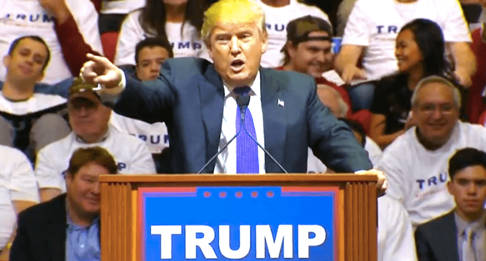 Trump enraged by smiling protester: 'I’d like to punch him in the face'