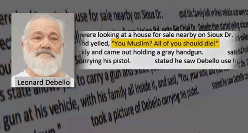 Missouri man threatens Muslim family shouting  'You, your wife and your kids have to die'