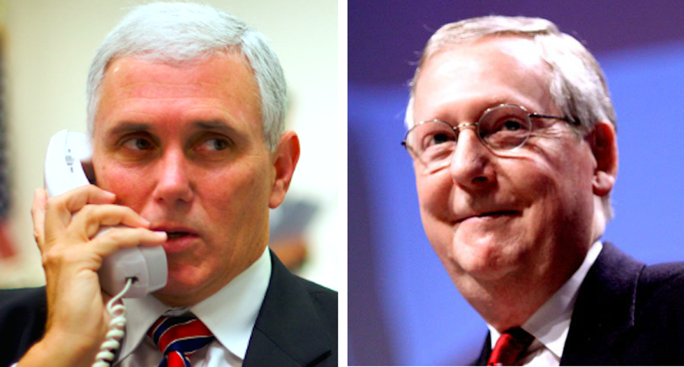 Mike Pence casts deciding vote to advance Trumpcare