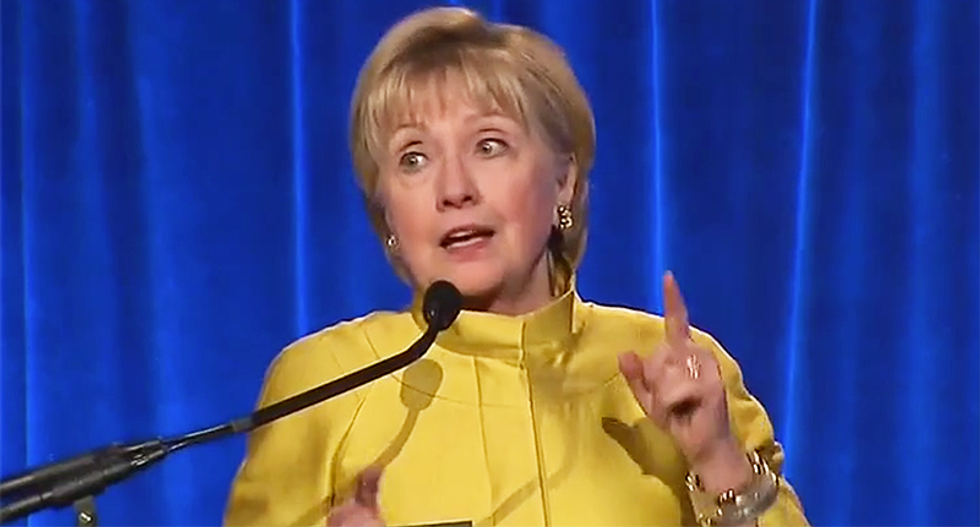 Here's Hillary Clinton's blunt response to those who say 'get off the stage and shut up'