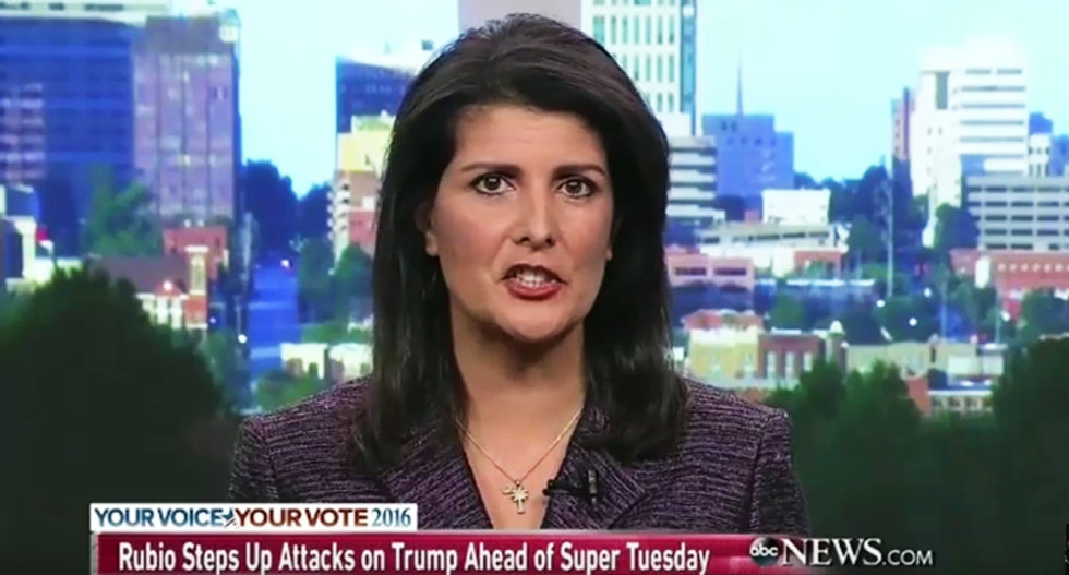 Nikki Haley: Trump's campaign is 'just another project like Trump University and Trump Vodka -- all failures'