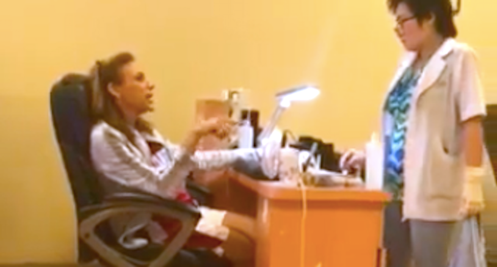 Racist woman goes bonkers in Florida nail salon: ‘Sounds like you were born out of a f*cking hermit crab’