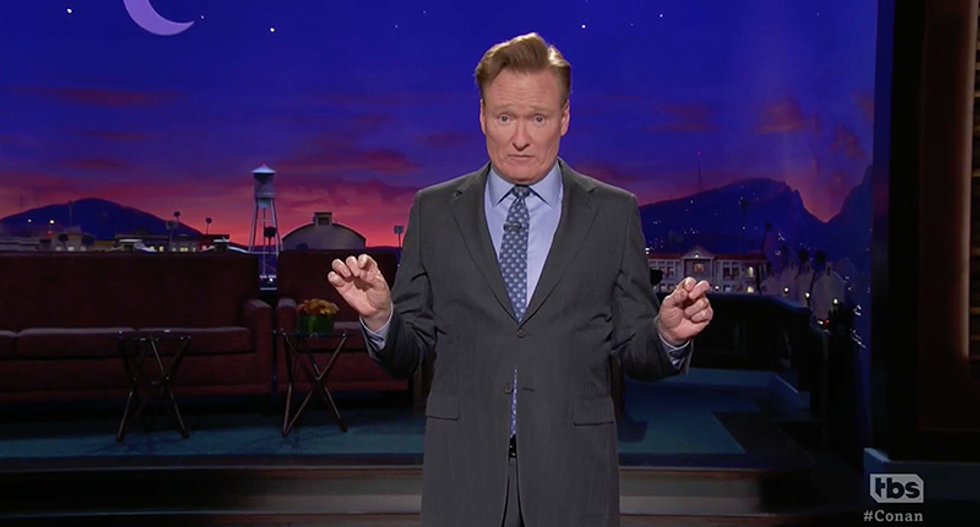 Conan O'Brien finds faux 'North Korea's summit film' promising GOP political enemies will be in jail if Trump sends money