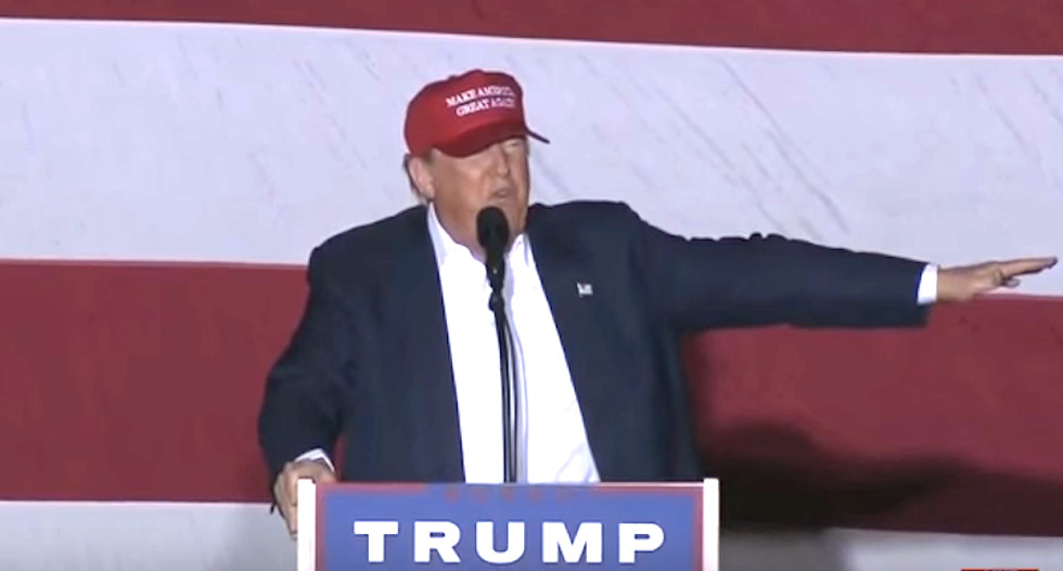 Disappointed Trump pauses at quiet rally ahead of key primaries: 'Is there a disrupter in the house?'