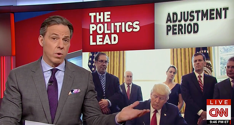 'They're not yelling Trump — they're yelling help': Jake Tapper says much of US had 'a rough 100 days'