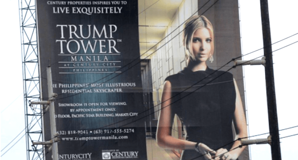 Ivanka Trump hawked family's new development in Philippines before dad invited strongman to White House
