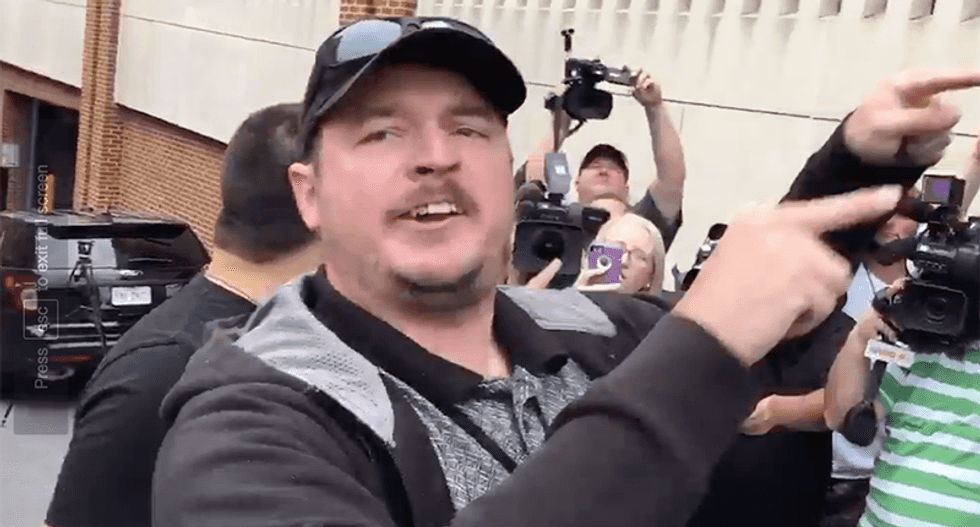 'You guys are a lynch mob': White supremacists attack 'radical left' outside courthouse as Fields Jr. is arraigned