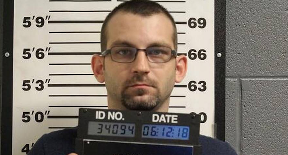 Oklahoma cop arrested after allegedly torturing woman in 'consensual rough sex' as his 10-year-old son watched