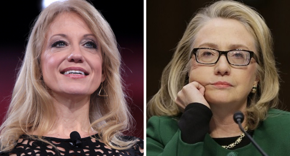 ‘From, Woman in the White House’: Kellyanne Conway taunts Hillary Clinton with own version of why she lost