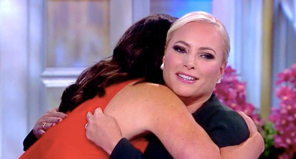 The View's Meghan McCain tearfully opens up about drinking through her dad's cancer