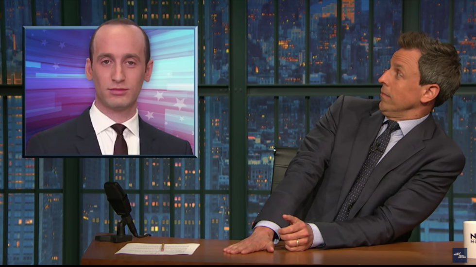 Seth Meyers blasts White House aide Stephen Miller for being 'evil': He actually wants 'credit for a policy so cruel'