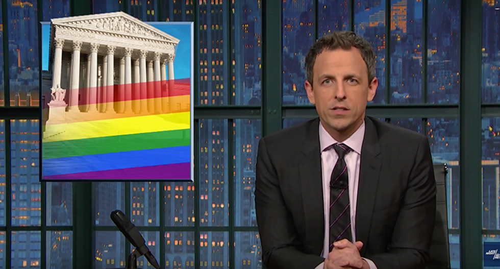 Seth Meyers goes on an epic rant against North Carolina for its 'legalized discrimination'