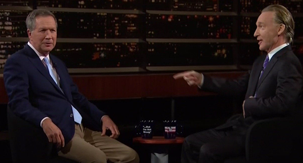 Bill Maher schools John Kasich on marijuana legalization: 'We don't tell them don't drink alcohol'