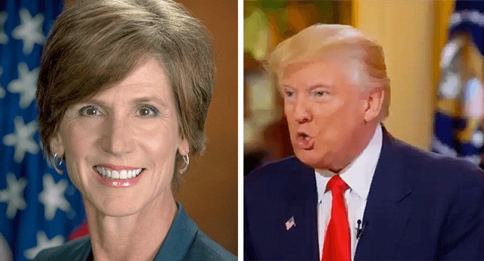 Trump hurls baseless accusations against Sally Yates hours ahead of her Senate testimony on Russia