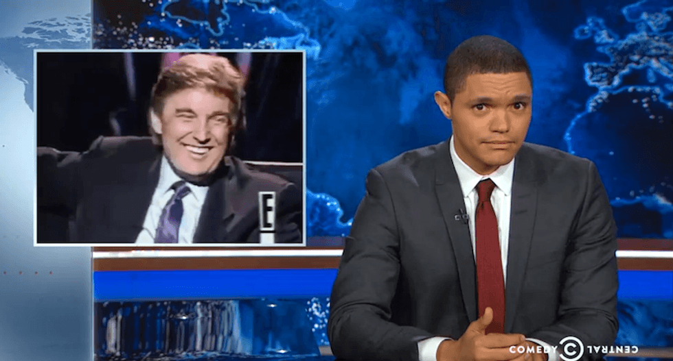 Trevor Noah found an old clip of Trump describing his baby girl’s breasts that will make your skin crawl