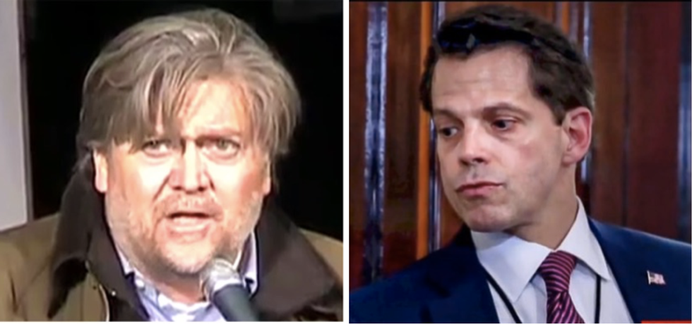 The Internet will never forgive Scaramucci for the mental image of Bannon 'sucking his own c*ck'