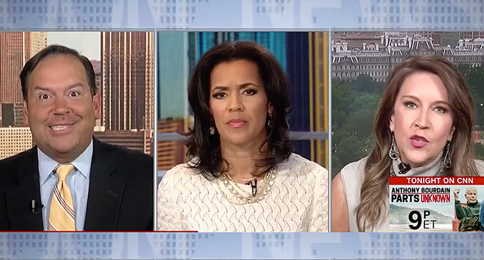 Right-wing Trump apologist caught repeating lies about asylum seekers -- so he ram-rods CNN host and panelist